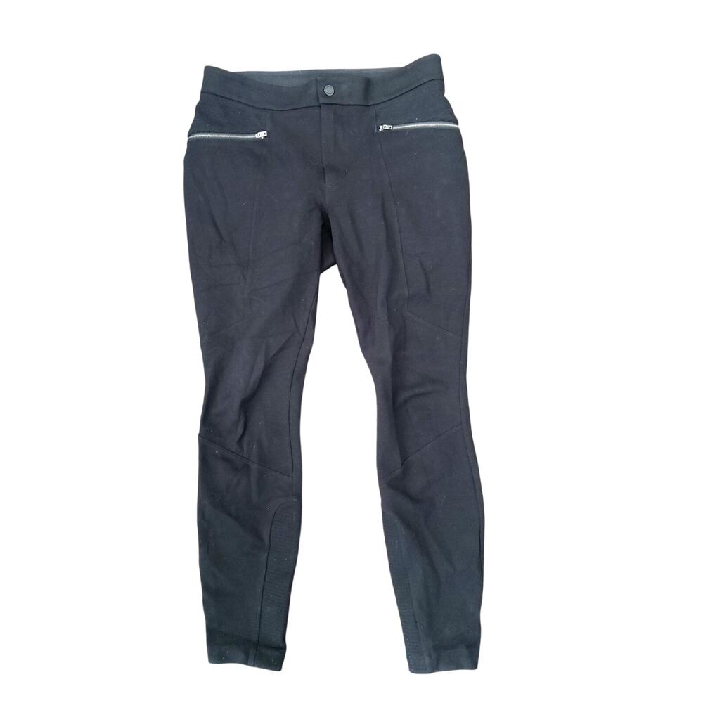 Athleta Women's Moto 2.0 Ponte Pants black size 4 W Equestrian lightweight
